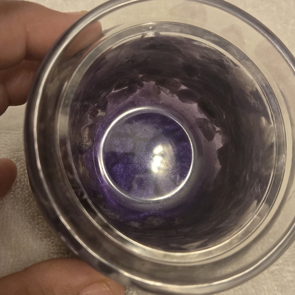 Amathyst Crystals Glass Art Jar - Picture 3 of 4